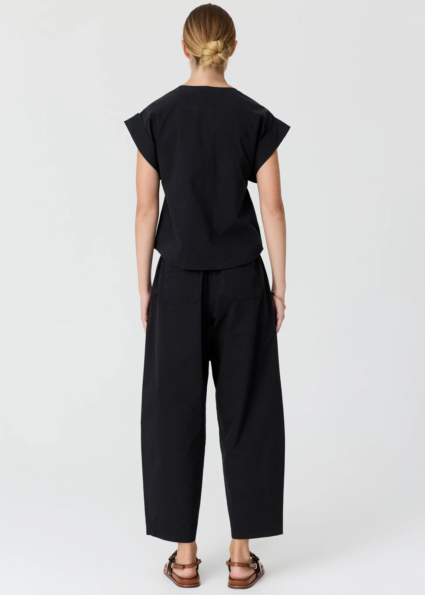 POL - Alma Barrel Pant Black
