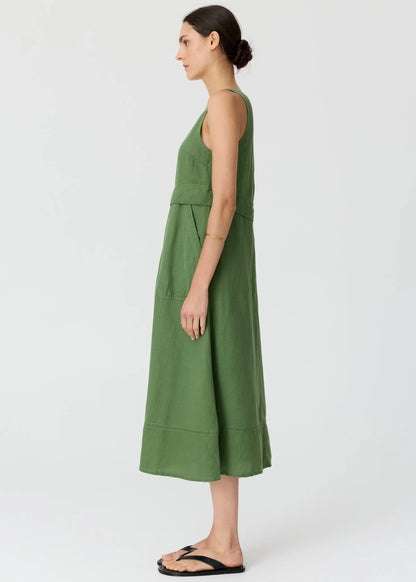 POL - Frankie Double Layer Dress Fern