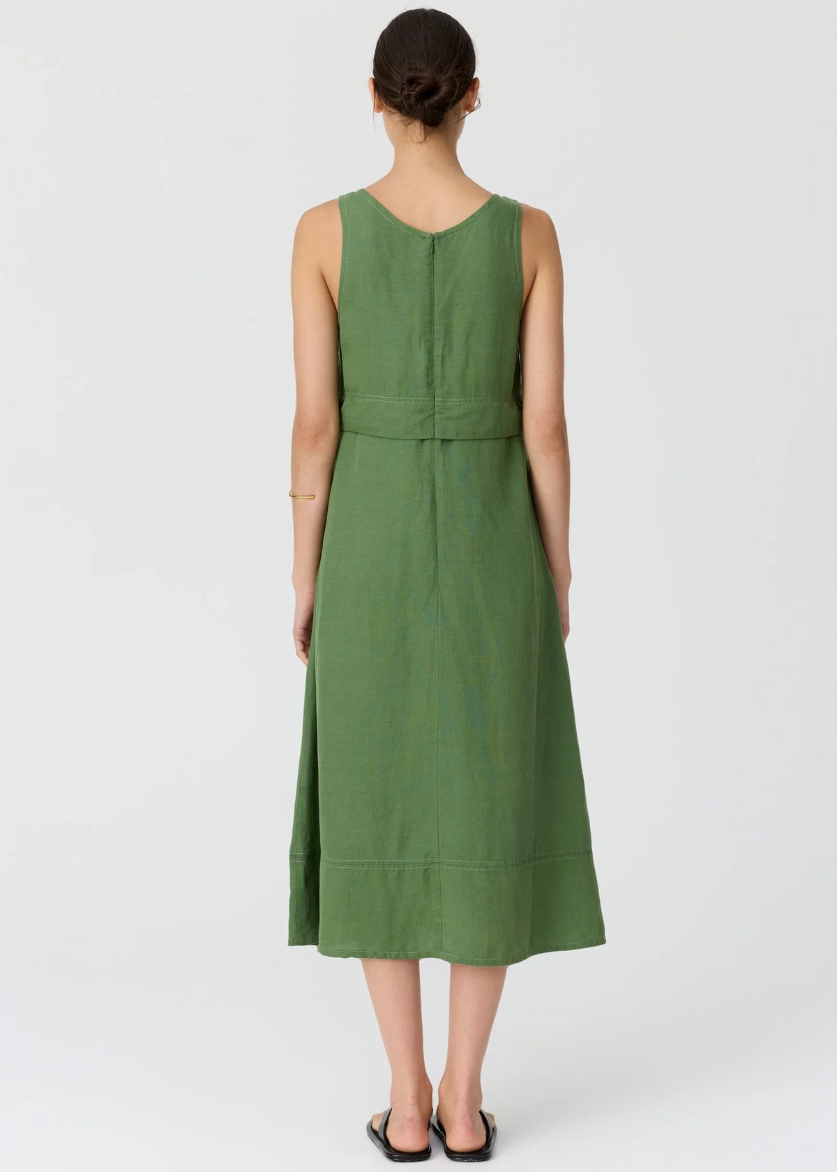 POL - Frankie Double Layer Dress Fern