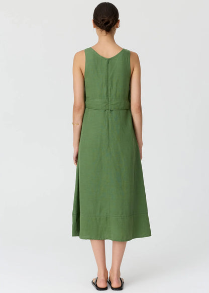 POL - Frankie Double Layer Dress Fern