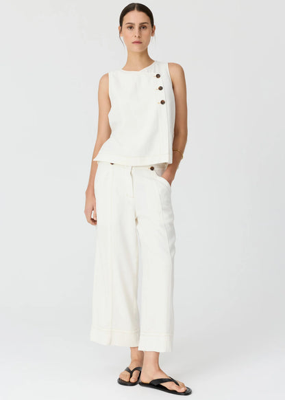 POL - Anise Crop Denim Pant Chalk