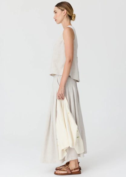 POL - Frankie Button Tank Natural
