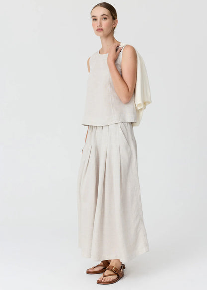 POL - Frankie Button Tank Natural