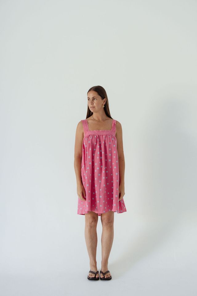ALAKAI - Juno Mini Dress Pink Floral