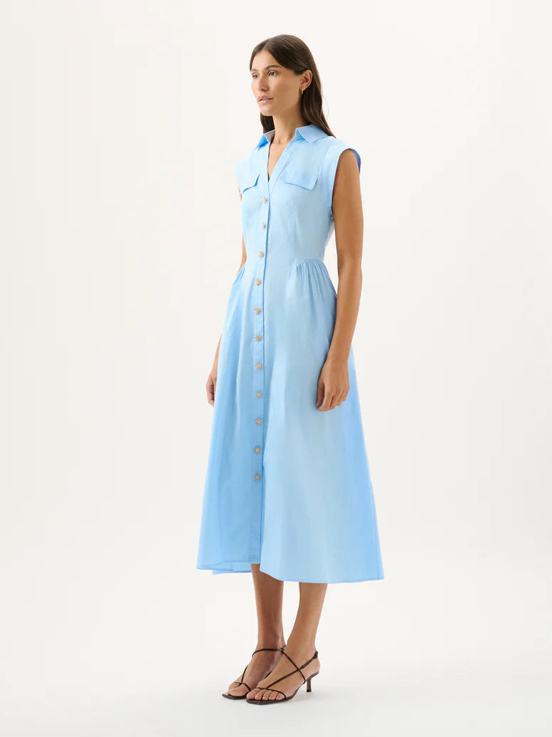 ROAME - Skylar Dress in Bluebell