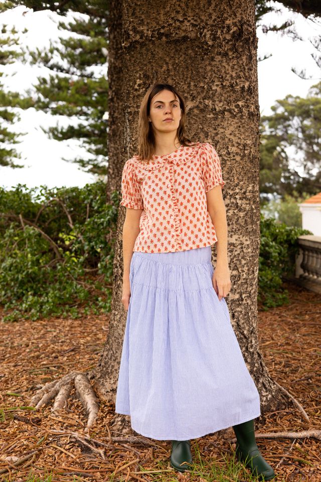 Oak Meadow - Billie Blouse in Strawberry Thistle