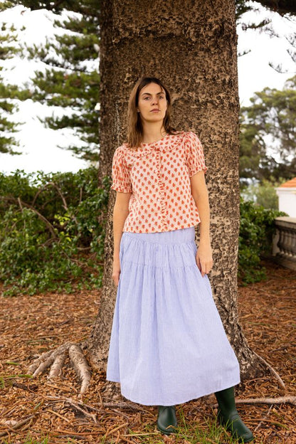 Oak Meadow - Billie Blouse in Strawberry Thistle