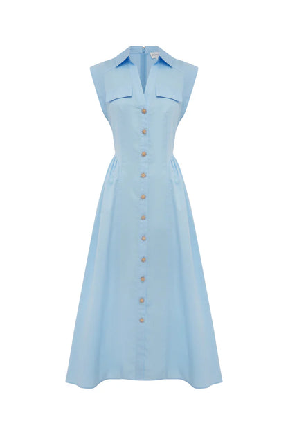 ROAME - Skylar Dress in Bluebell