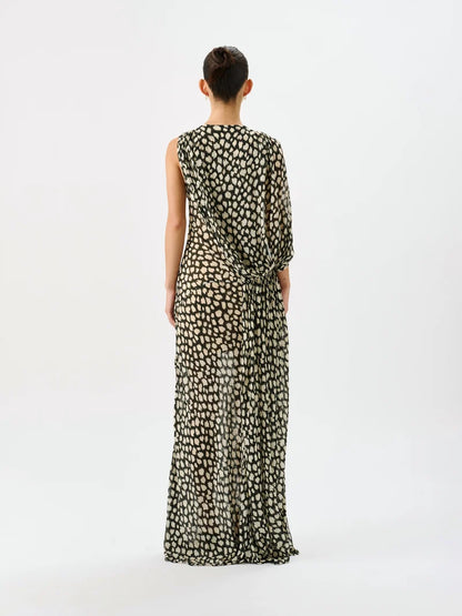 ROAME - Fallon Drape Gown Sauvage Noir