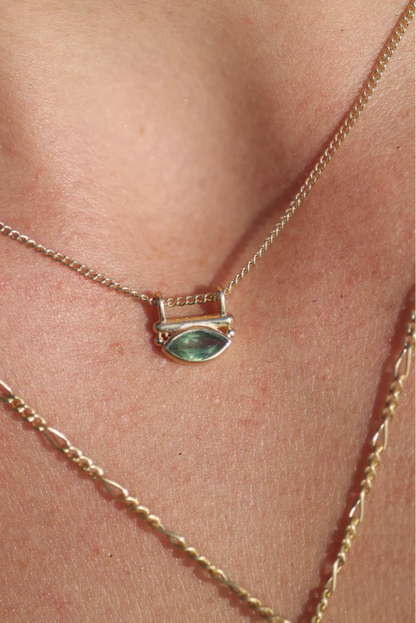 Toni May - Nyra Apatite Gold Necklace