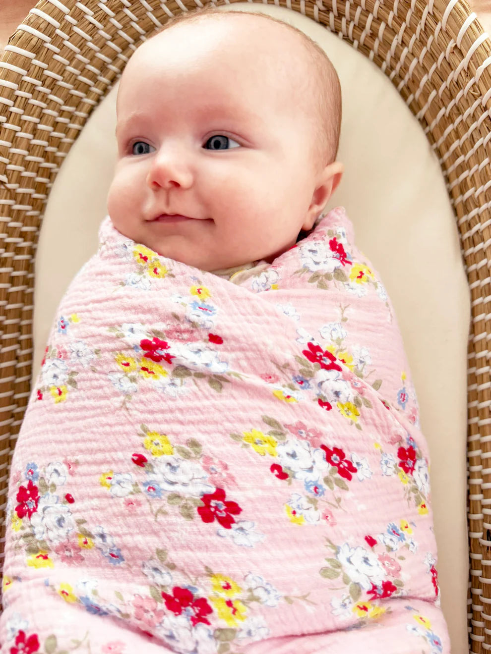 Alimrose - Muslin Swaddle Vintage Rose