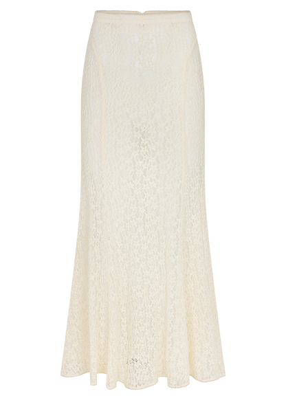 Kinga Csilla - Tarot Lace Mother Maxi Skirt Cream