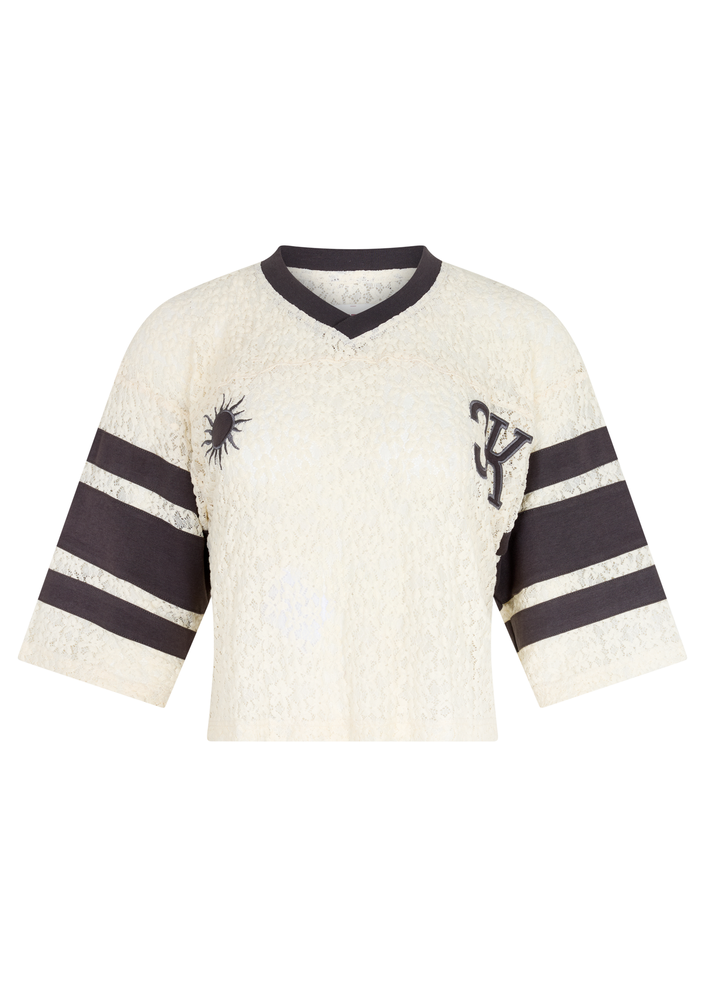 Kinga Csilla - Tarot Lace Onyx Tee Cream