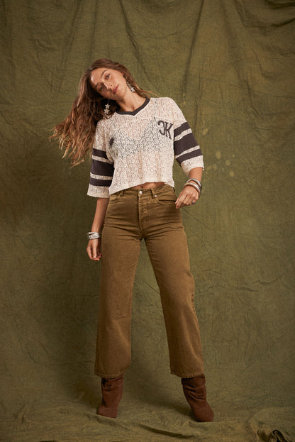 Kinga Csilla - Tarot Lace Onyx Tee Cream