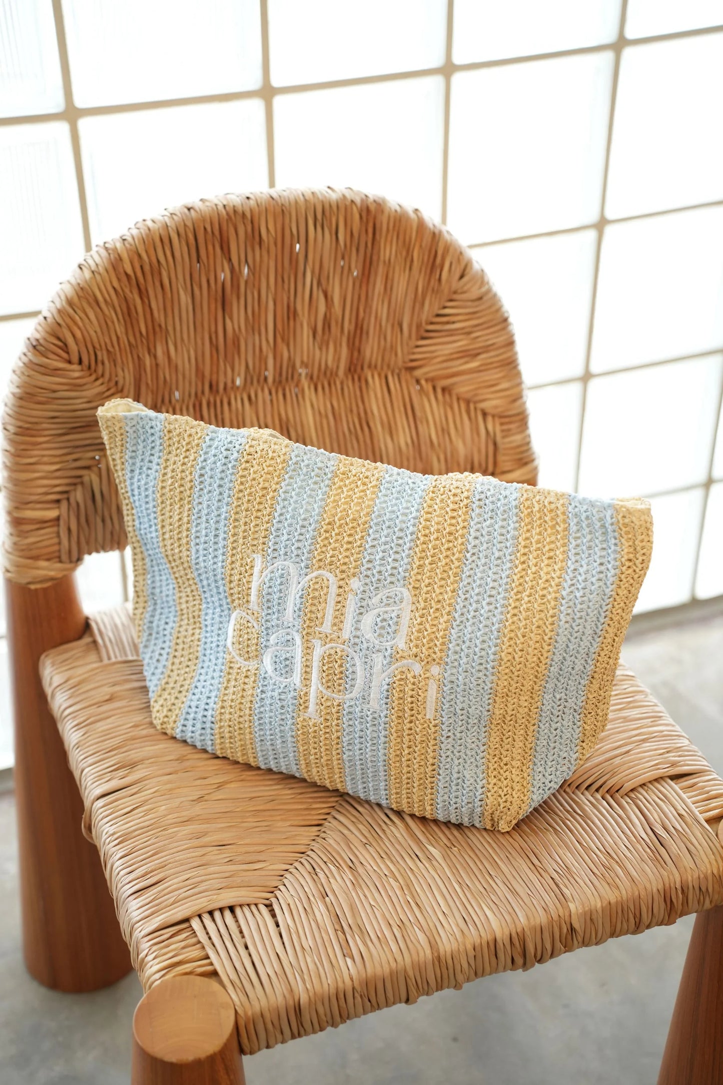 Mia Capri - Vacay Tote Pale Blue