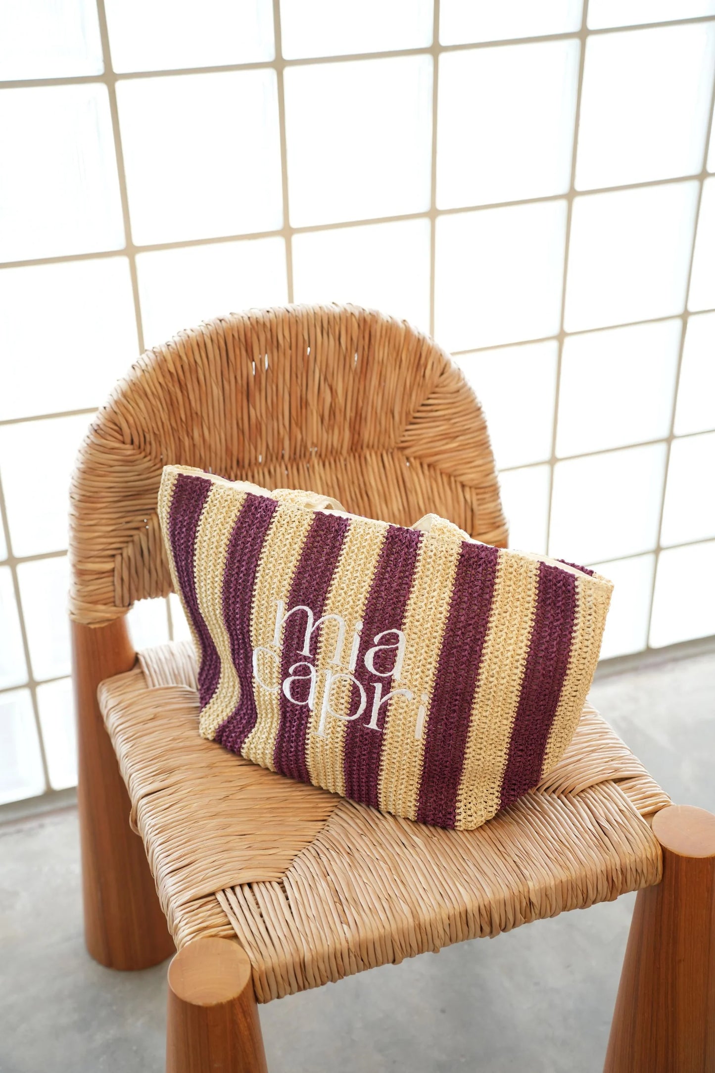 Mia Capri - Vacay Tote Plum