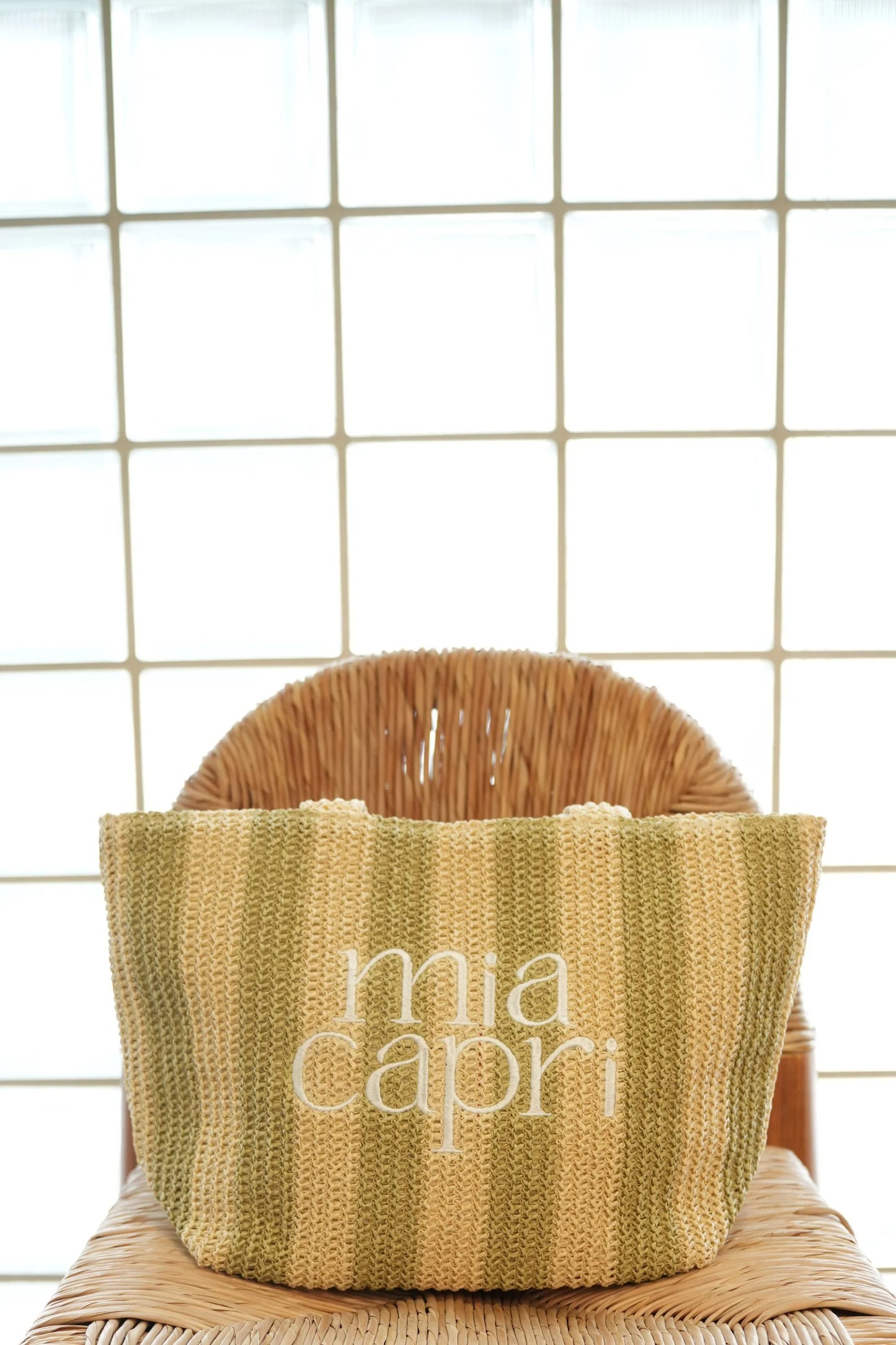 Mia Capri - Vacay Tote Sage Green