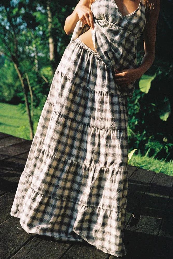 Ciao Ciao - Sonder Check Tier Skirt