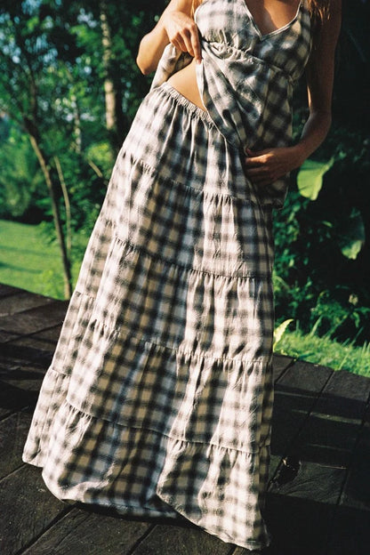 Ciao Ciao - Sonder Check Tier Skirt