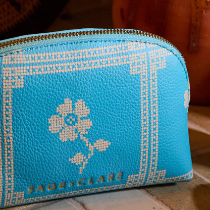 Sage & Clare - Bonny Cosmetic Pouch Turquoise