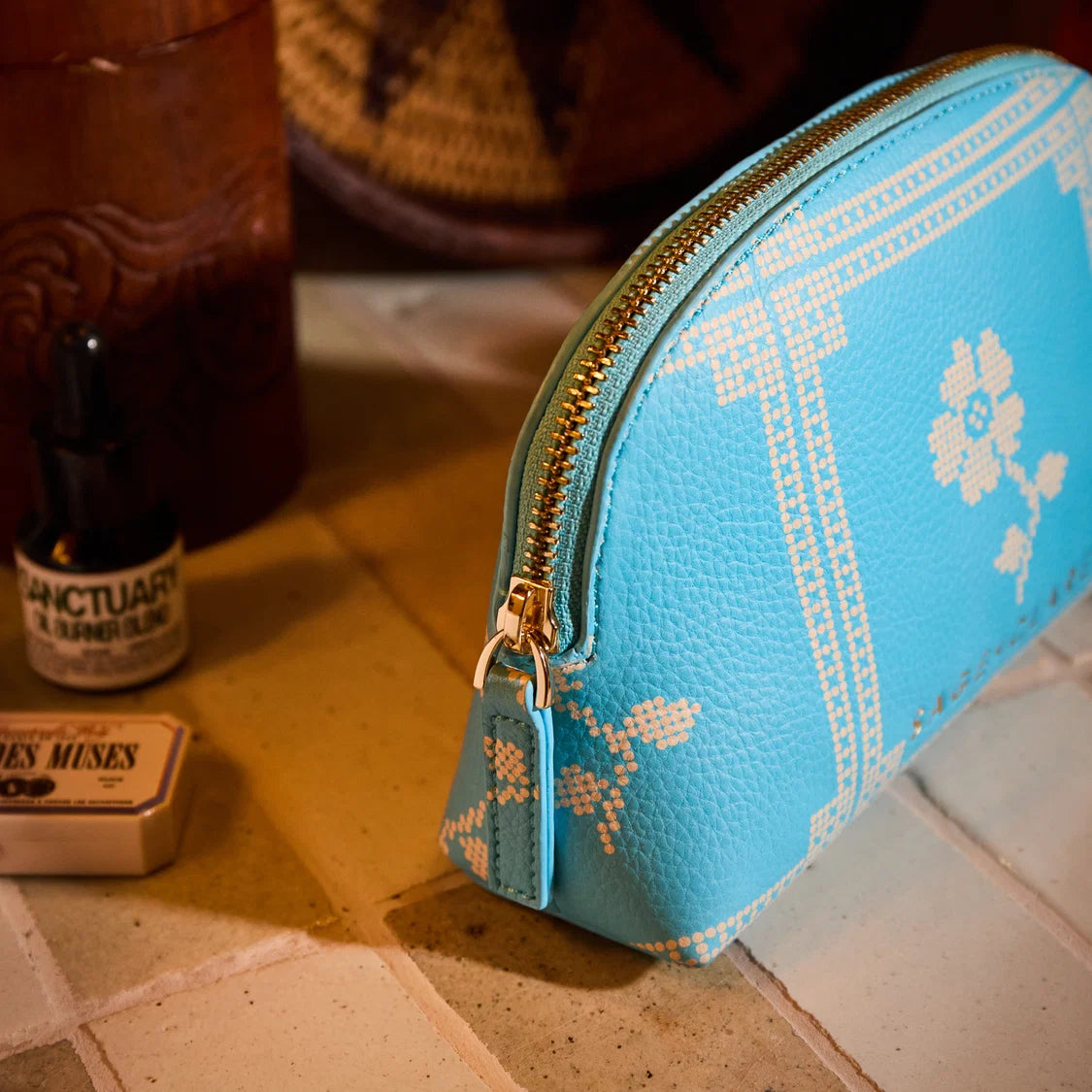 Sage & Clare - Bonny Cosmetic Pouch Turquoise