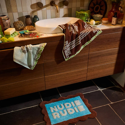 Sage & Clare - Romy Nudie Bath Mat Mini Turquoise