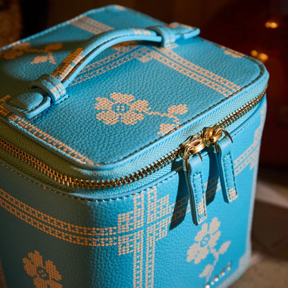 Sage & Clare - Bonny Small Vanity Case Turquoise
