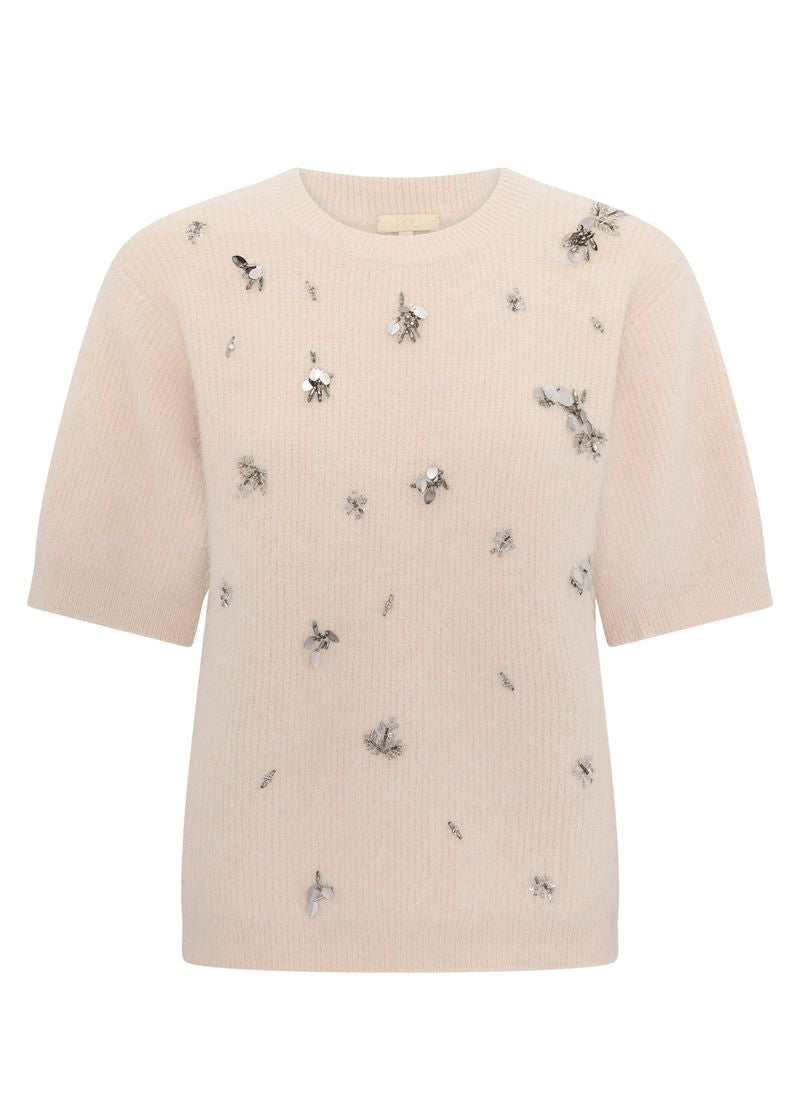 POL - Haviland Beaded Knit Tee Blush