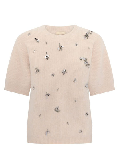 POL - Haviland Beaded Knit Tee Blush