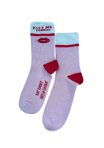 Whitney Spicer - Kiss Me Cowboy Socks