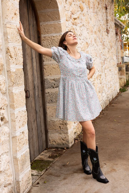 Oak Meadow - Daphne Dress in Cornflower Meadow
