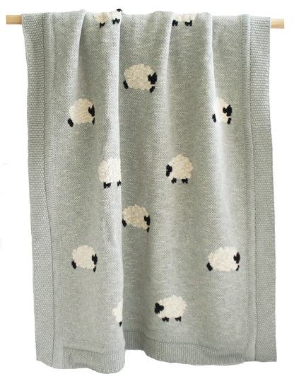 Alimrose - Baa Baa Baby Blanket Latte