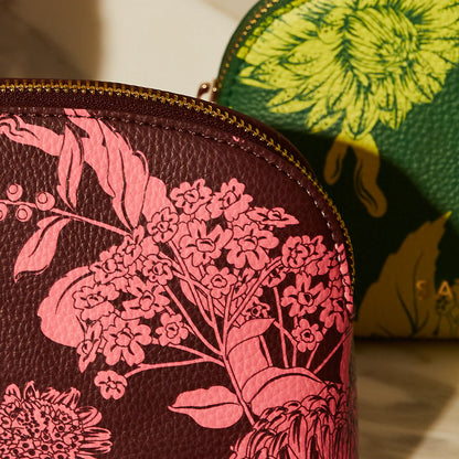 Sage & Clare - Delphine Cosmetic Pouch Garnet