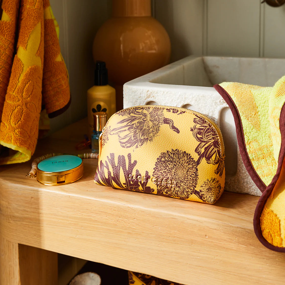 Sage & Clare - Delphine Cosmetic Pouch Dune