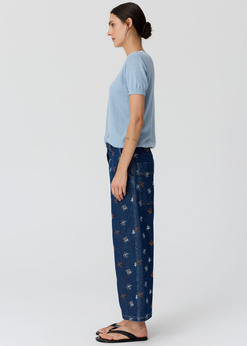 POL - Dillon Tee with Tipping Blue/Choc