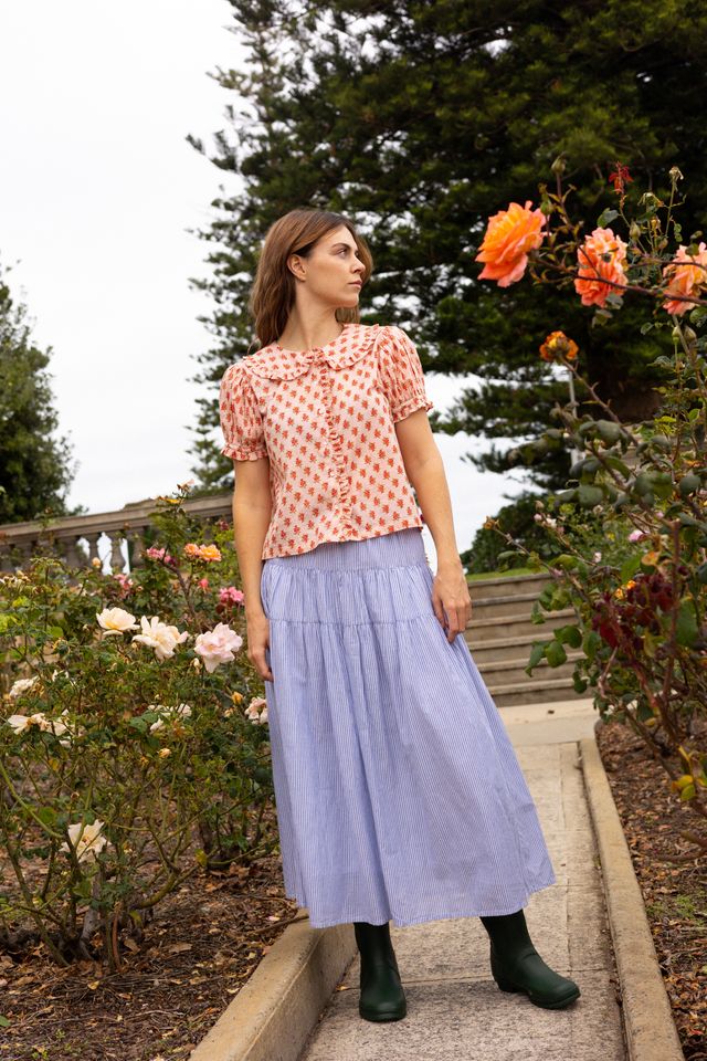 Oak Meadow - Billie Blouse in Strawberry Thistle