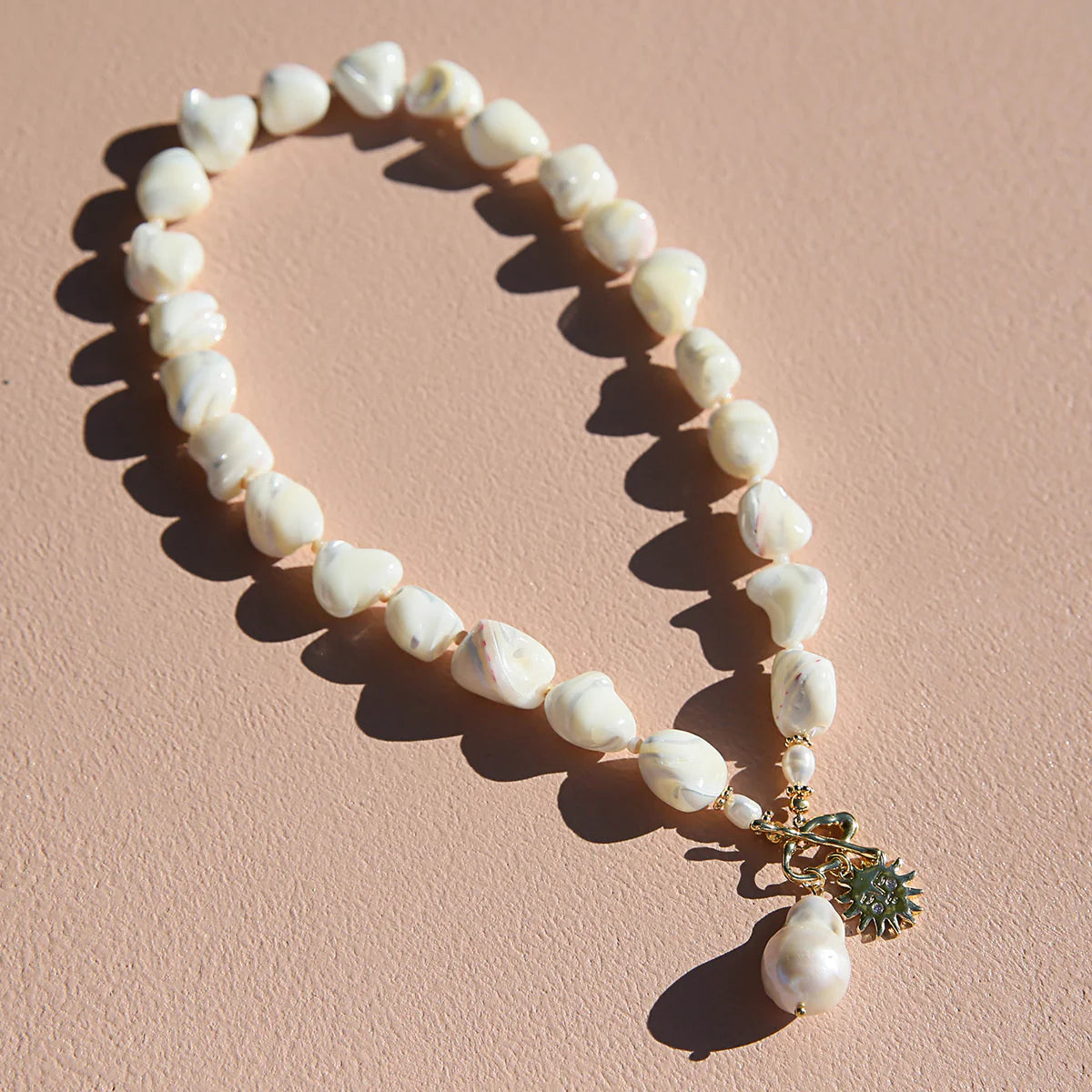 Kingston - Rolled Shell Solis Necklace