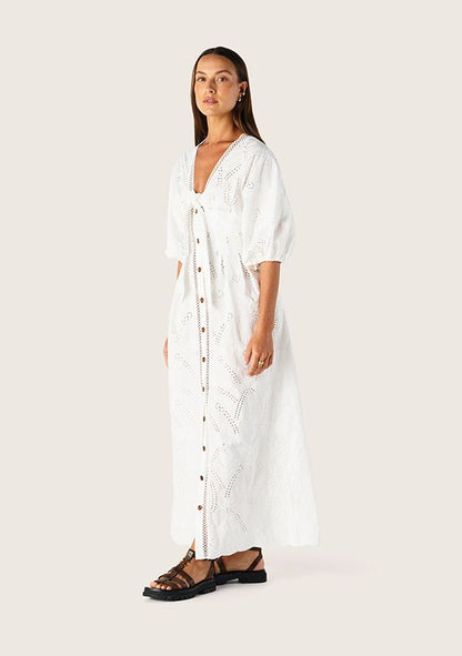 MOS the Label - Alicia Midi Dress in White