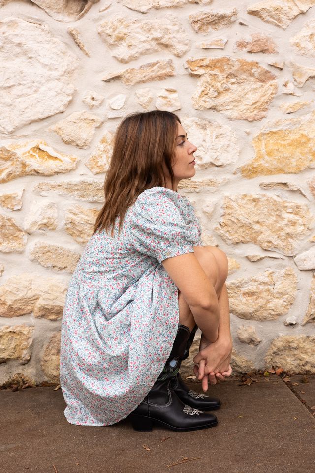 Oak Meadow - Daphne Dress in Cornflower Meadow