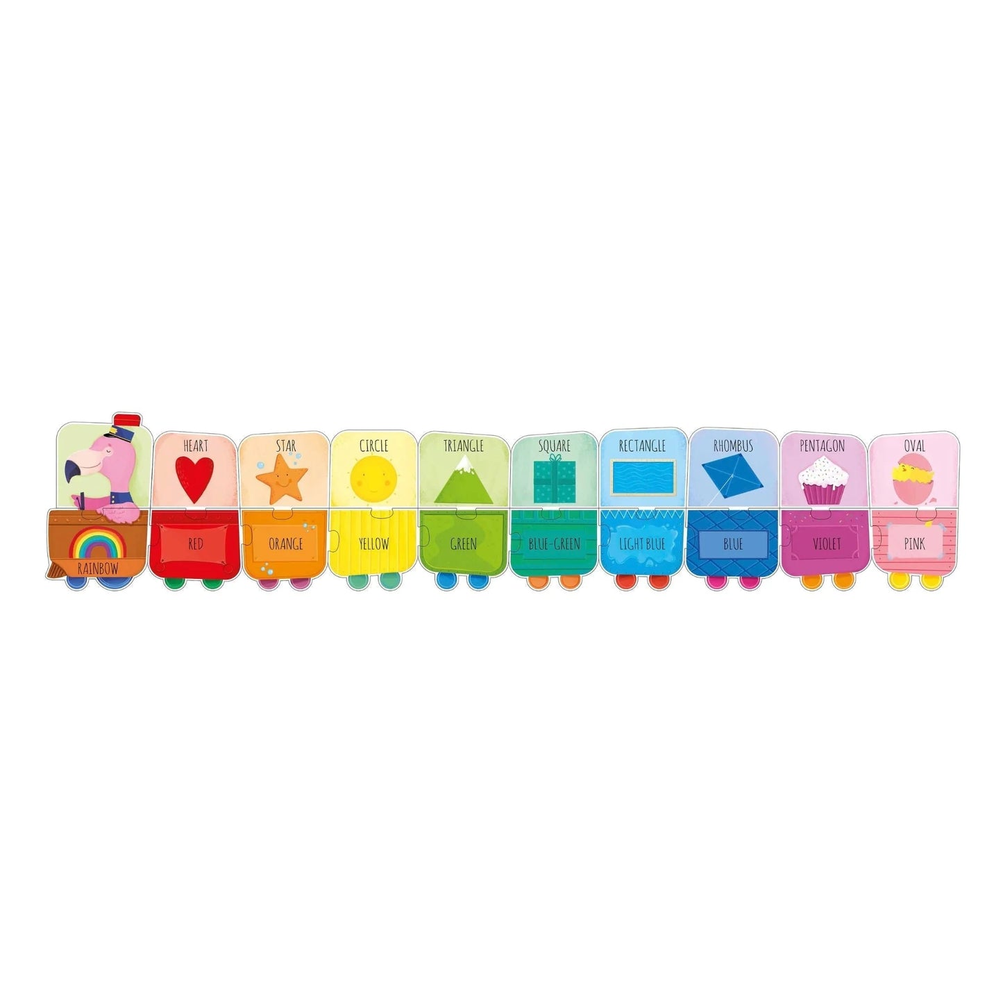 Sassi - Junior Kids Puzzle & Book - My First Shapes and Colours