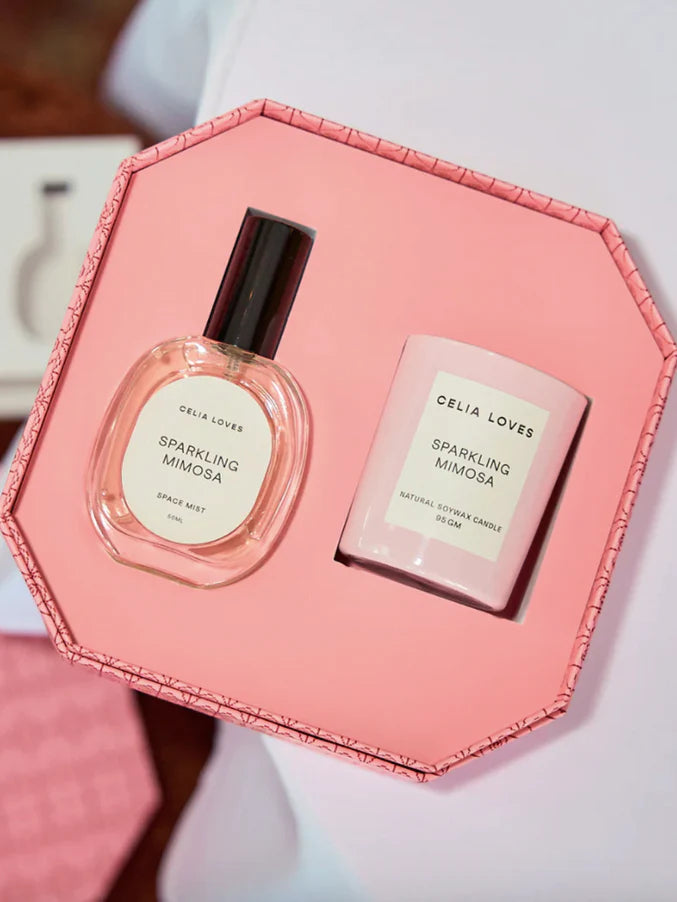 Celia Loves - Sparkling Mimosa Candle & Room Spray Duo Set