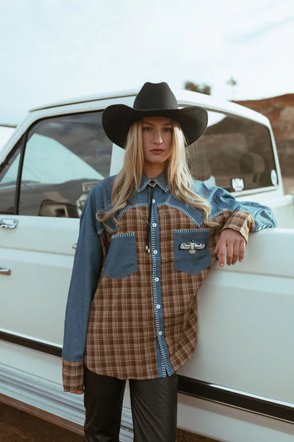 FAR MER - Texas Yoke Button Up