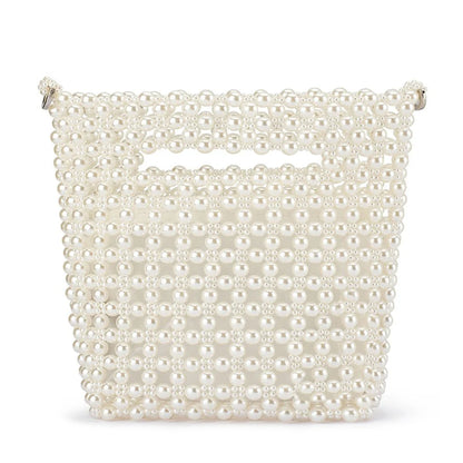 Olga Berg - Tilda Beaded Grab Bag Pearl