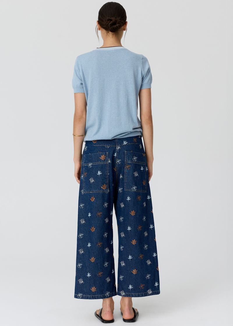POL - Dillon Tee with Tipping Blue/Choc