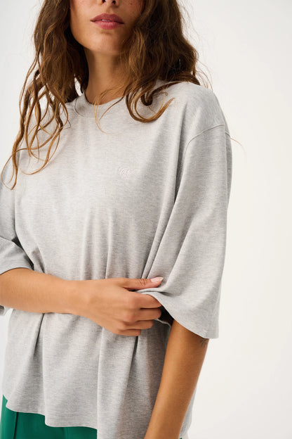 Cartel & Willow - Solana Tee Grey Marle