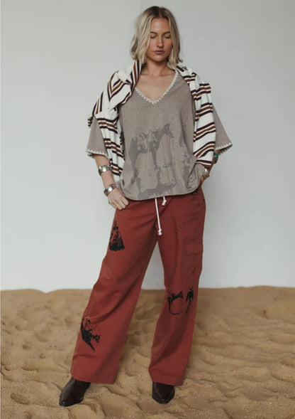 FAR MER - West Of Here Drawstring Cargo Pant