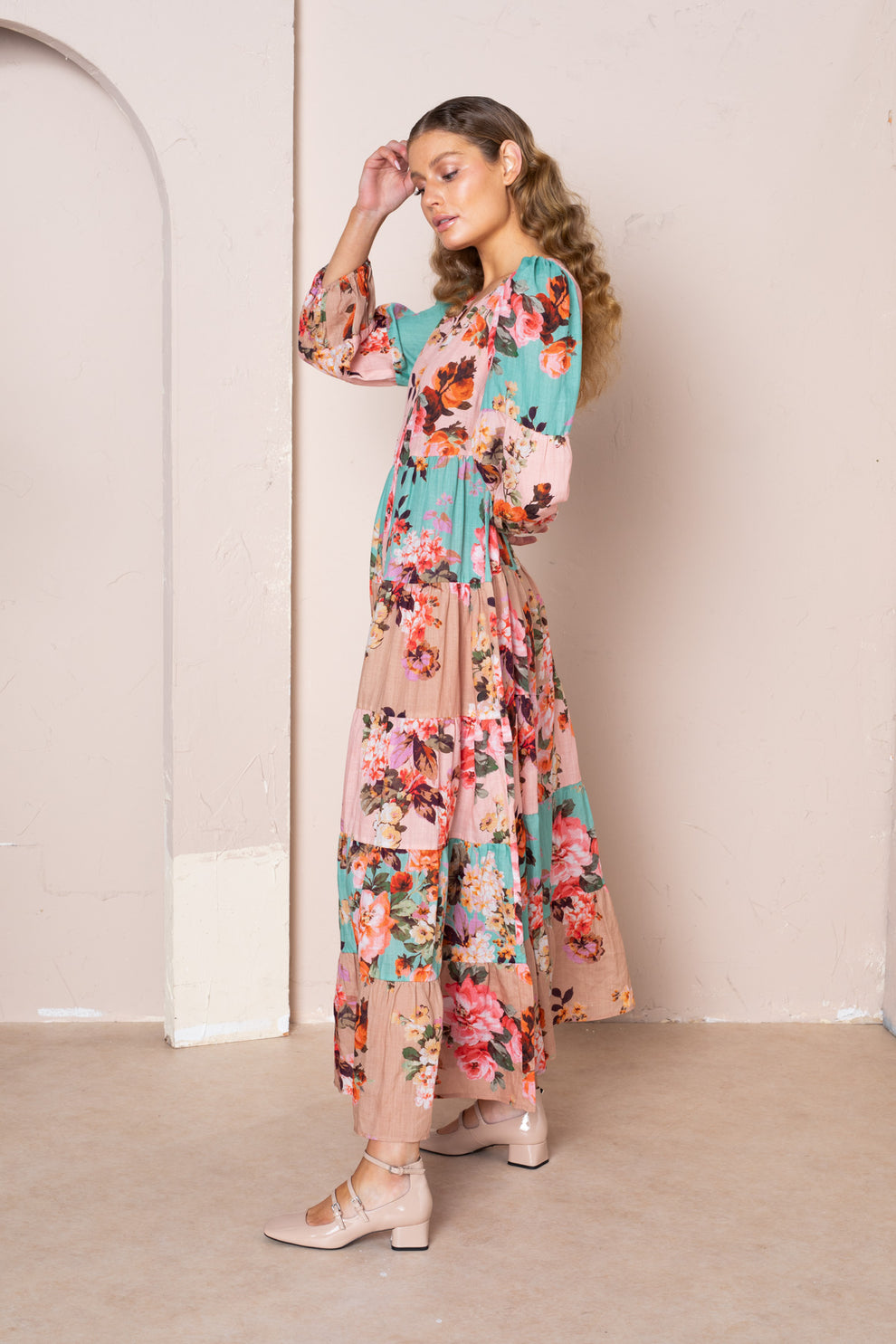 Kachel - Adele Maxi Kimono Dress