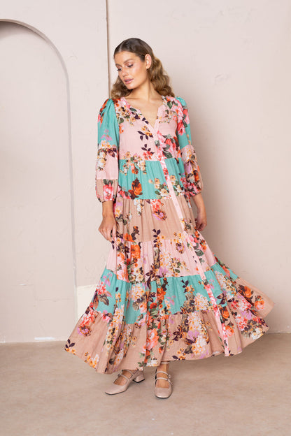 Kachel - Adele Maxi Kimono Dress