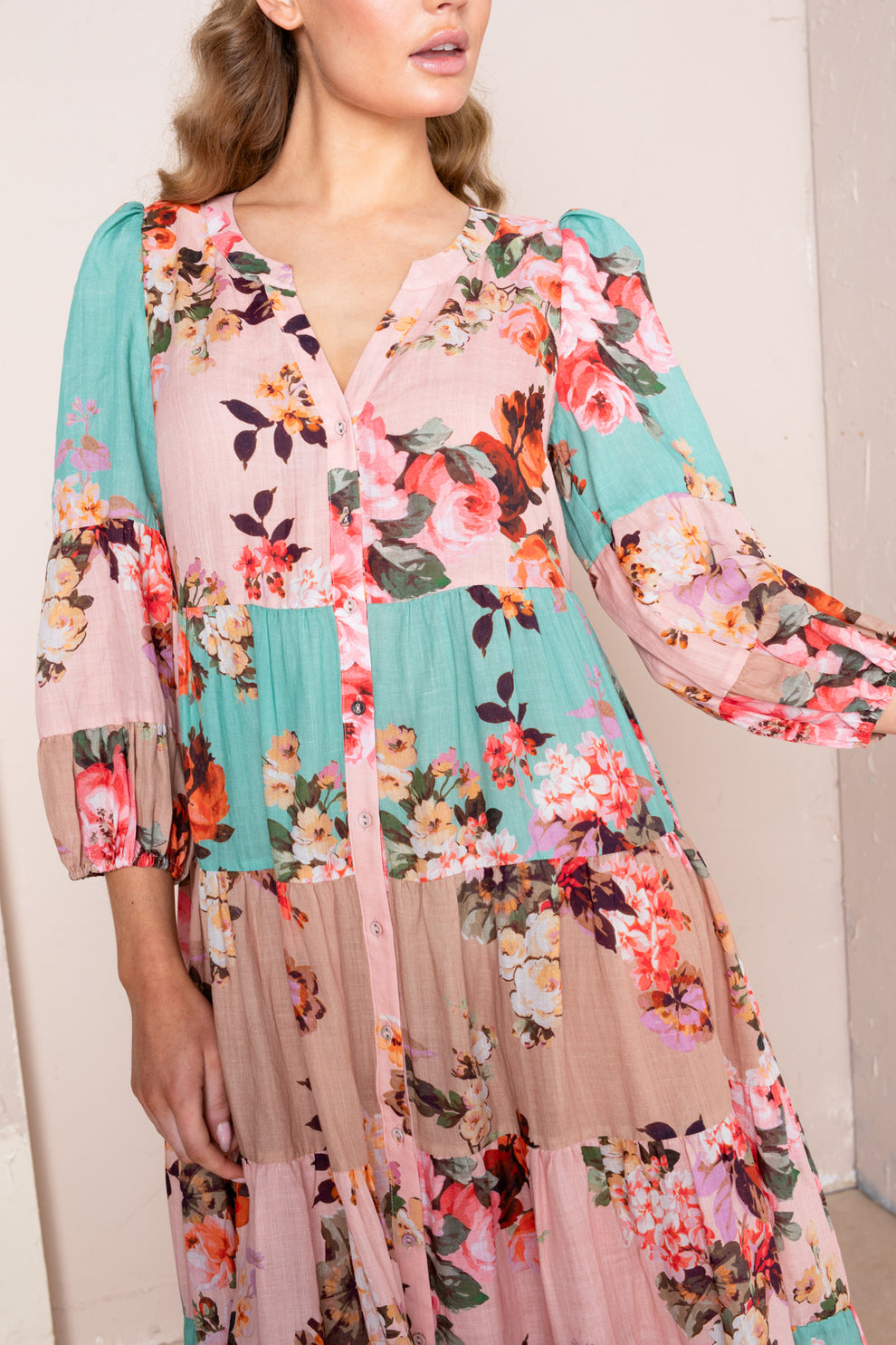 Kachel - Adele Maxi Kimono Dress